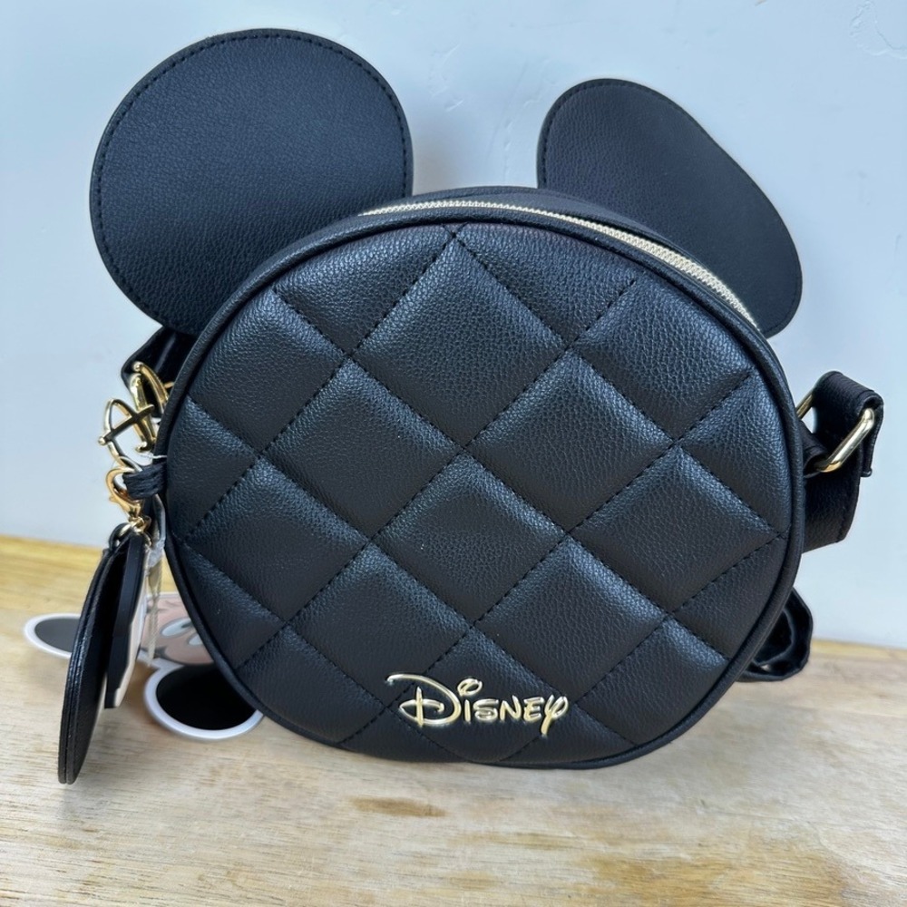 Disney x Primark Quilted Mickey Mouse Crossbody Bag with Ears & Purse Charms -